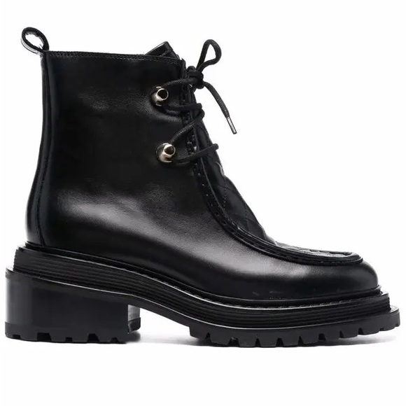 SANDRO Eldorado Black Leather Boots - Picture 2 of 12